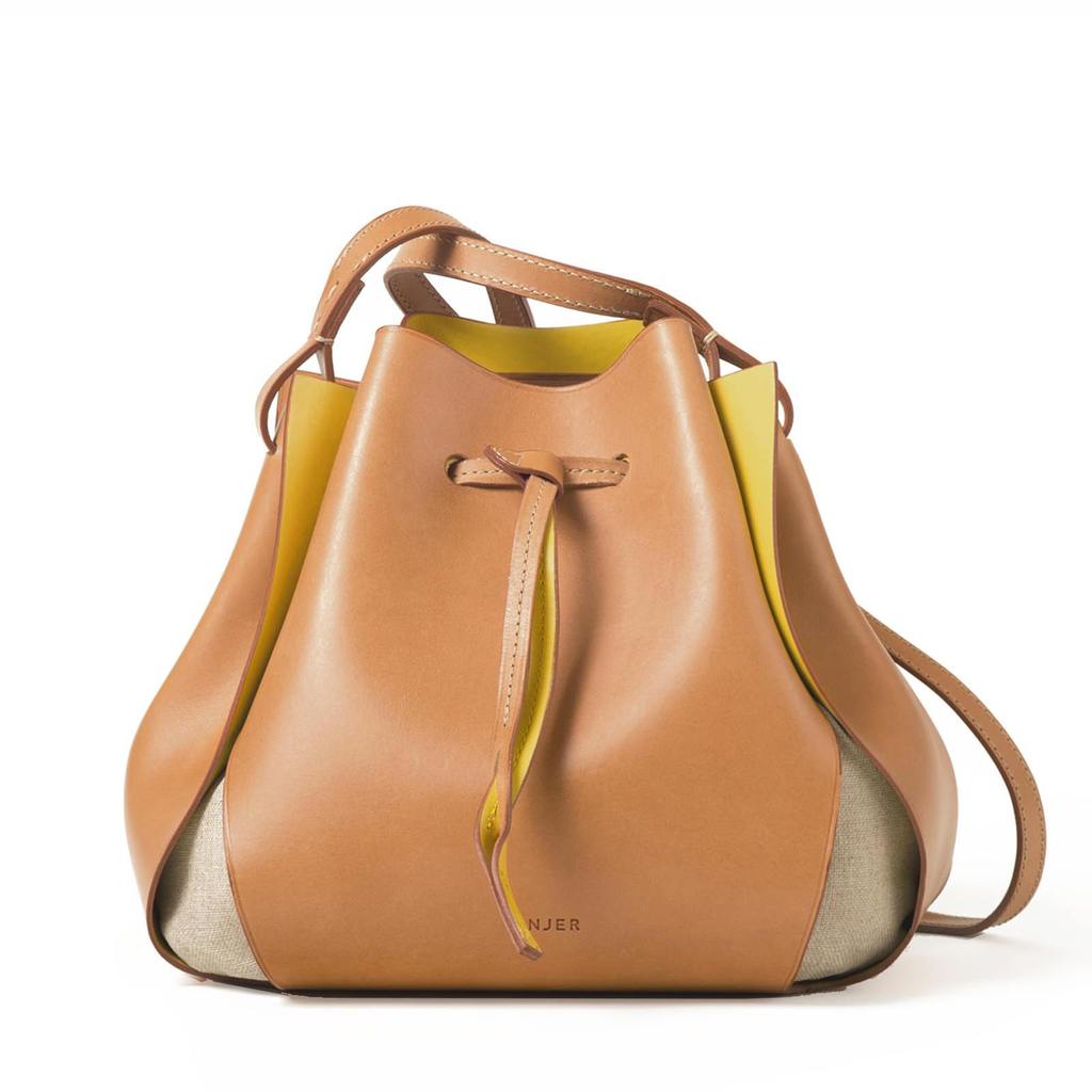 The Tulip Bag, Colour: Natural/Yellow